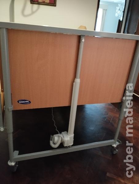 Cama articulada elétrica + colchão visco-elástico + colchão de pressão alternada