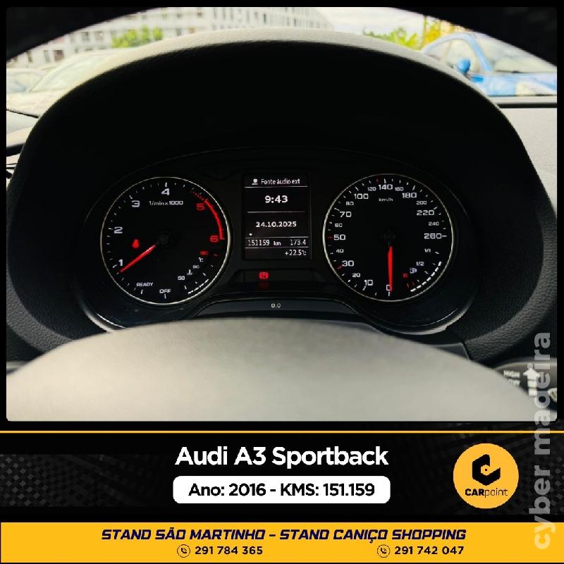 AUDI A3 Sportback 1.6cc TDi 110cv Gasóleo