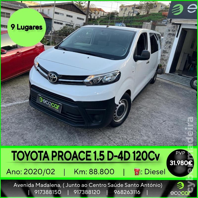 TOYOTA PROACE 1.5 D-4D 120 cv - 9 lugares Gasóleo