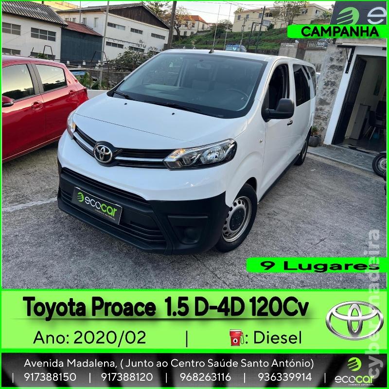 TOYOTA PROACE 1.5 D-4D 120 cv - 9 lugares Gasóleo