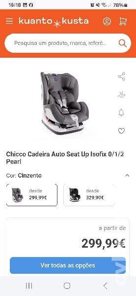Cadeira Auto 0-25kg Chicco