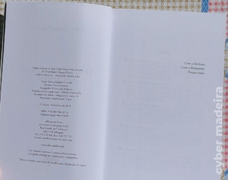 O Amor não Cresce nas Árvores (Pedro Chagas Freitas)