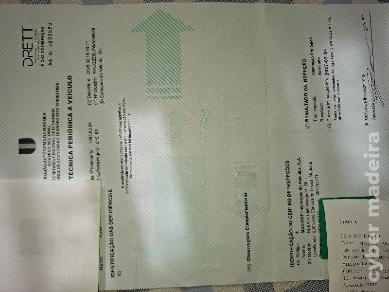AUDI A3 1.6cc gasolina Gasolina