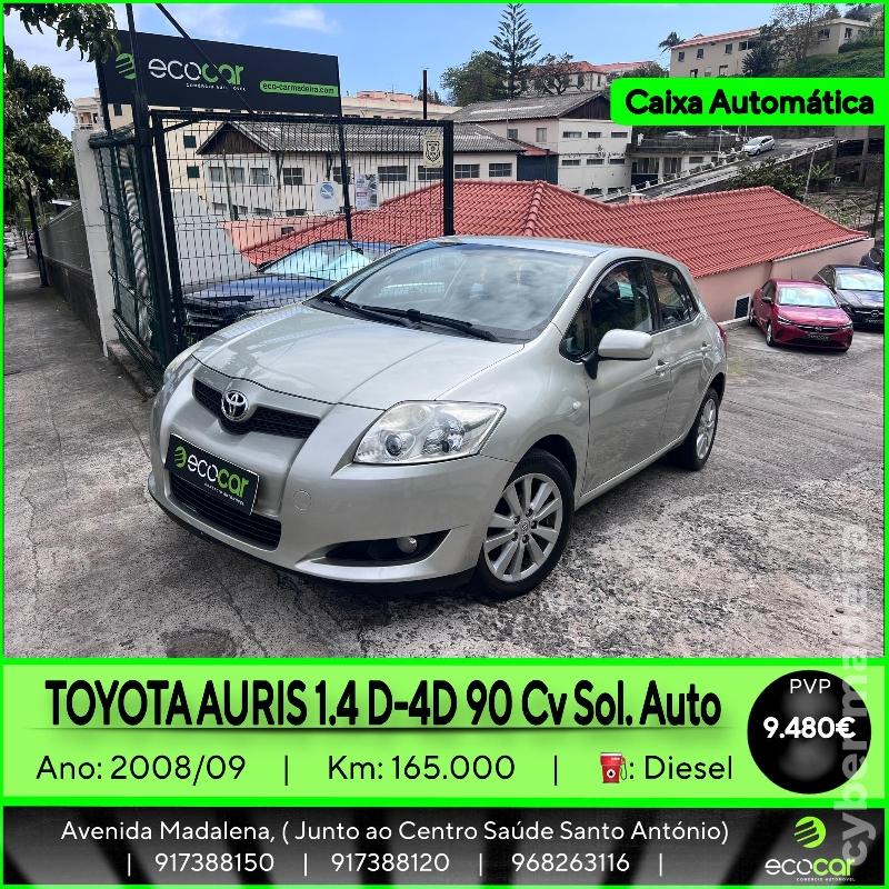 TOYOTA AURIS 1.4 D-4D 90 cv - CAIXA AUTOMÁTICA Gasóleo