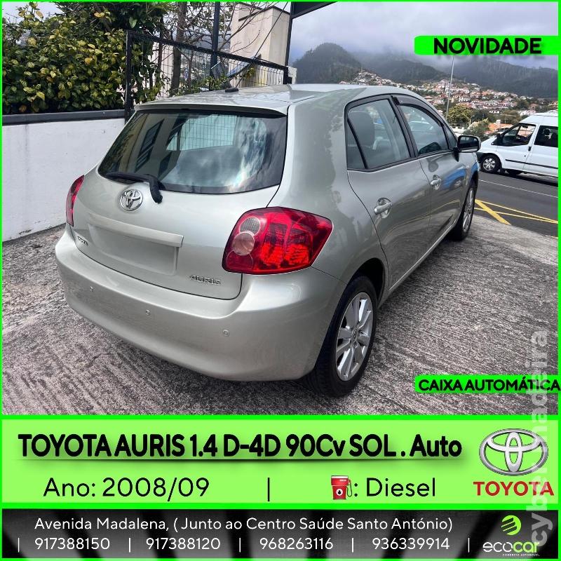 TOYOTA AURIS 1.4 D-4D 90 cv - CAIXA AUTOMÁTICA Gasóleo