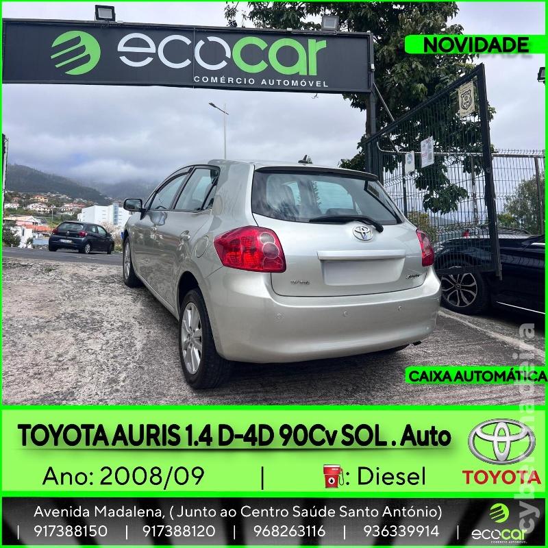 TOYOTA AURIS 1.4 D-4D 90 cv - CAIXA AUTOMÁTICA Gasóleo