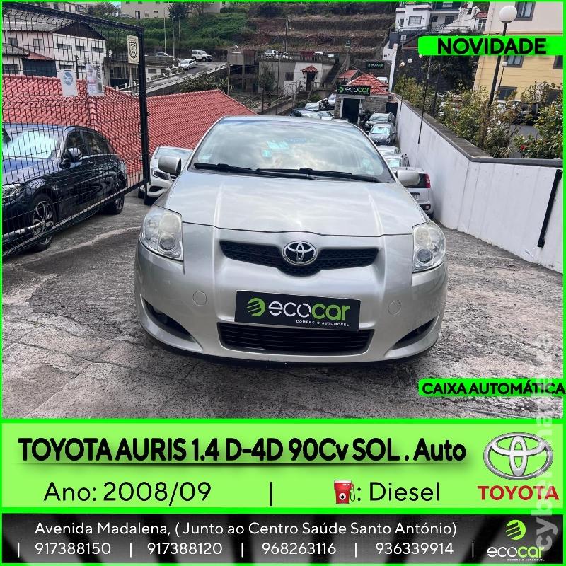 TOYOTA AURIS 1.4 D-4D 90 cv - CAIXA AUTOMÁTICA Gasóleo