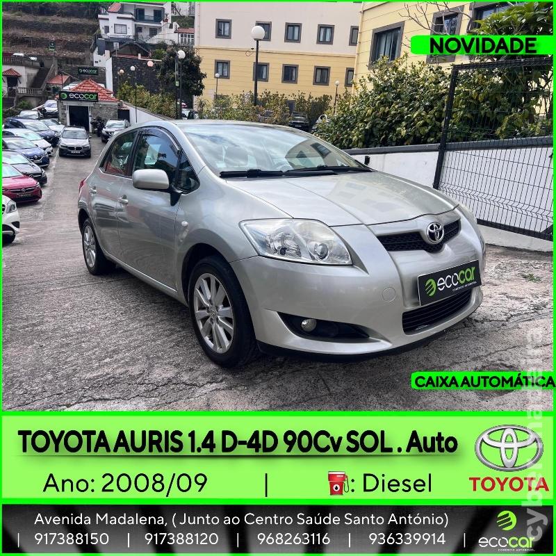 TOYOTA AURIS 1.4 D-4D 90 cv - CAIXA AUTOMÁTICA Gasóleo