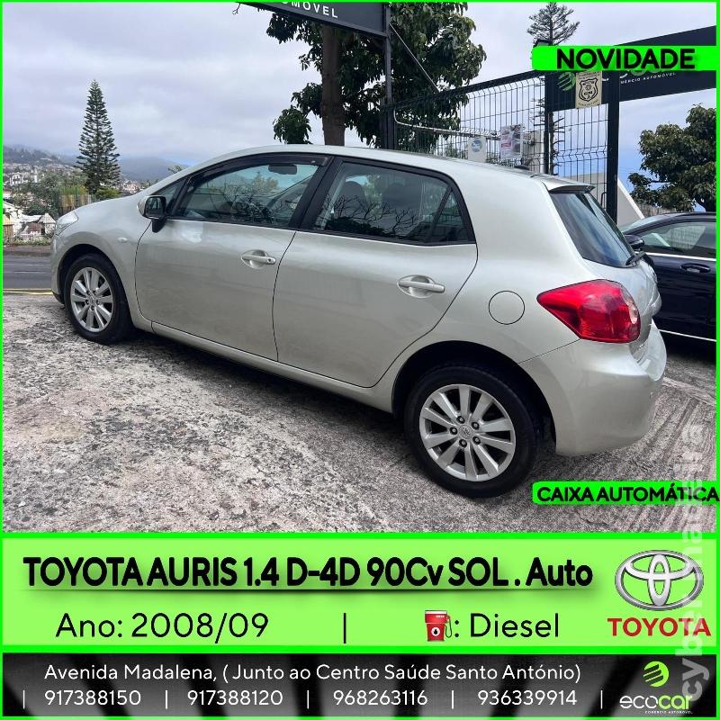 TOYOTA AURIS 1.4 D-4D 90 cv - CAIXA AUTOMÁTICA Gasóleo