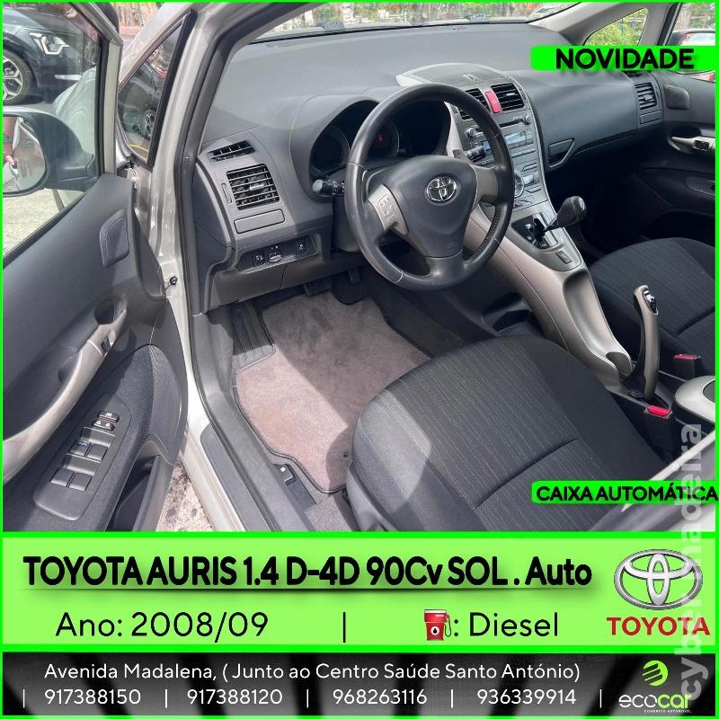 TOYOTA AURIS 1.4 D-4D 90 cv - CAIXA AUTOMÁTICA Gasóleo