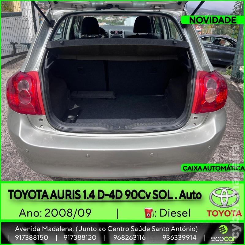 TOYOTA AURIS 1.4 D-4D 90 cv - CAIXA AUTOMÁTICA Gasóleo