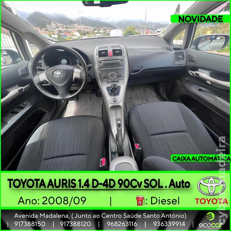 TOYOTA AURIS 1.4 D-4D 90 cv - CAIXA AUTOMÁTICA Gasóleo