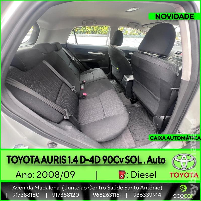 TOYOTA AURIS 1.4 D-4D 90 cv - CAIXA AUTOMÁTICA Gasóleo