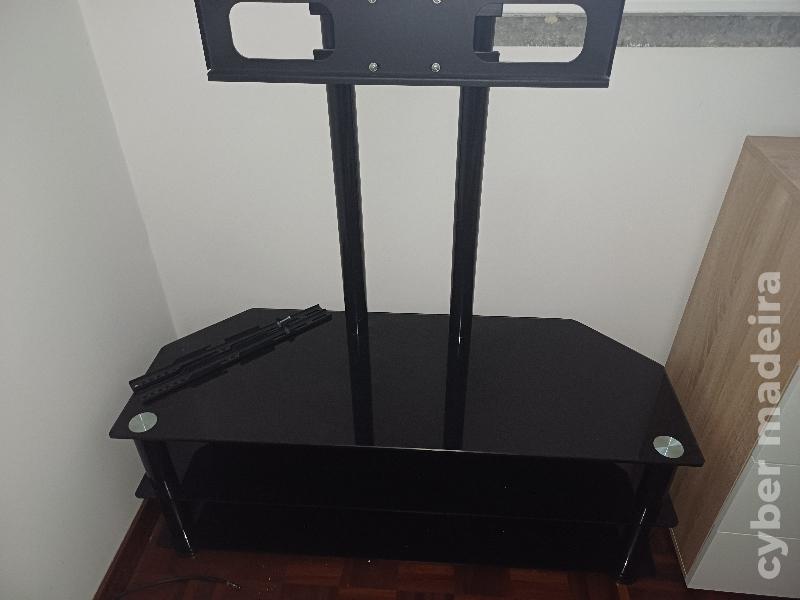 Mesa vidro suporte tv