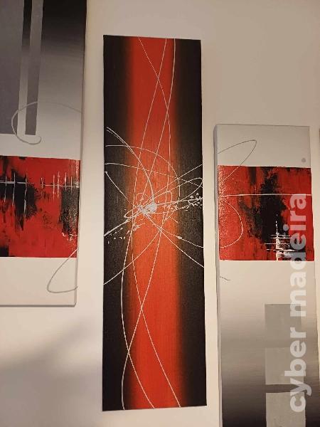 5 Quadros pintados à mão.