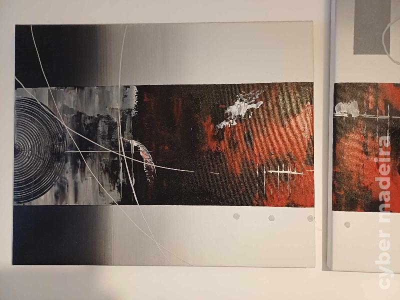 5 Quadros pintados à mão.