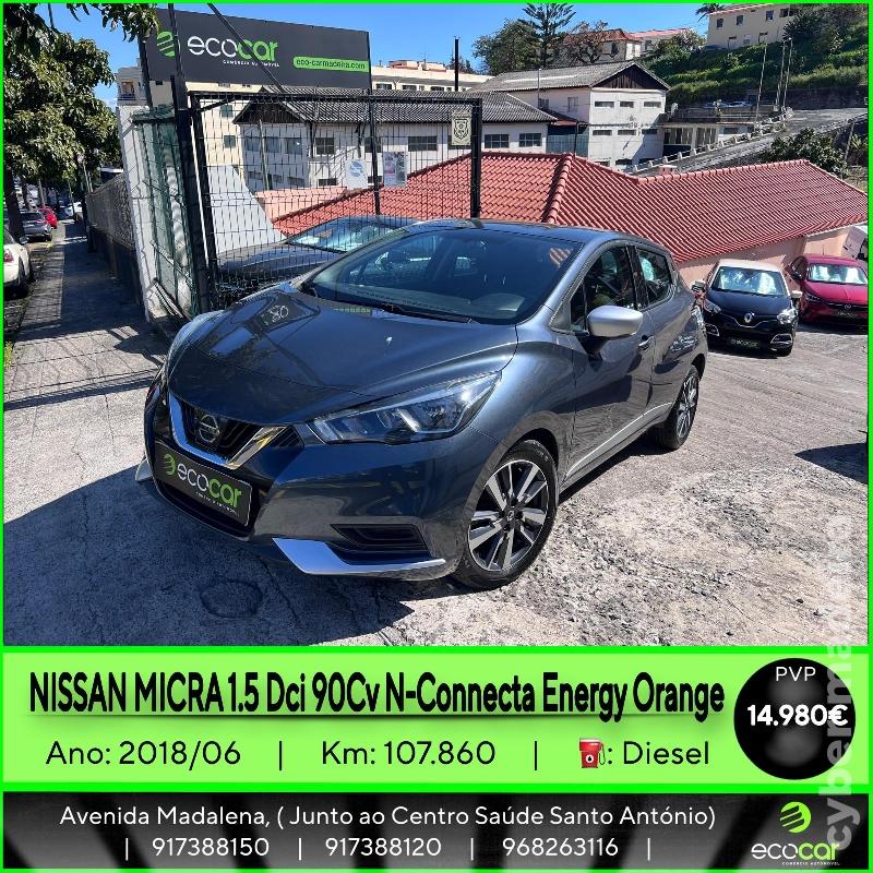 NISSAN MICRA 1.5 DCI 90 CV N-CONNECTA ENERGY ORANGE Gasóleo