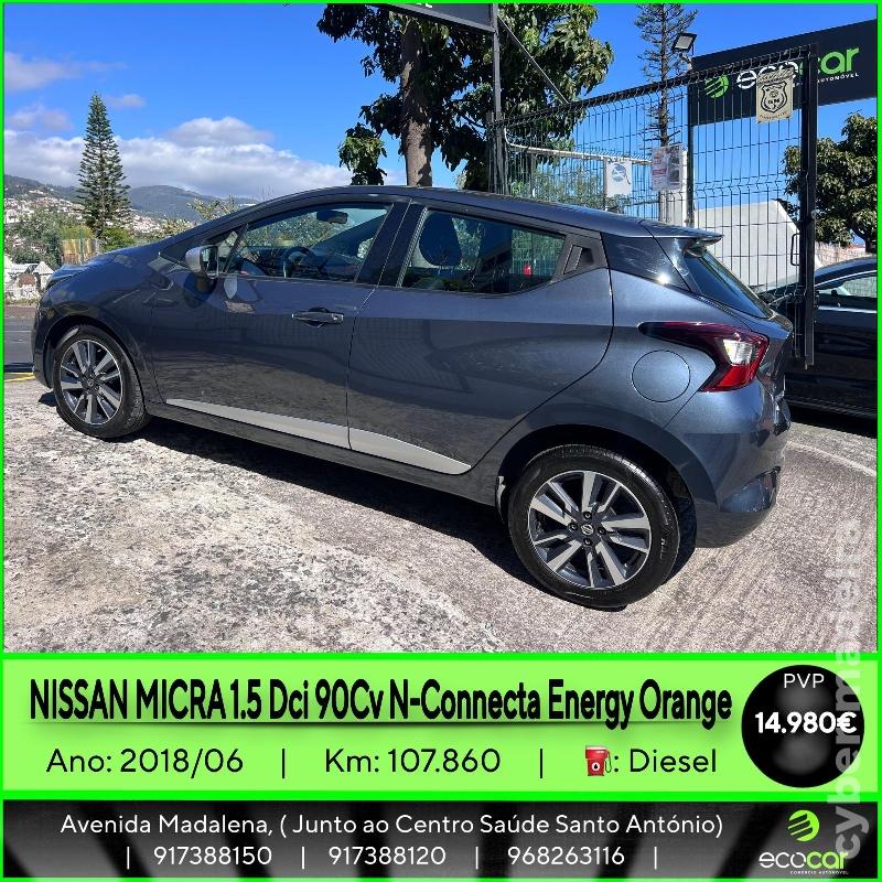 NISSAN MICRA 1.5 DCI 90 CV N-CONNECTA ENERGY ORANGE Gasóleo
