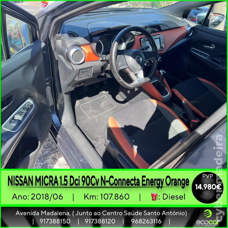 NISSAN MICRA 1.5 DCI 90 CV N-CONNECTA ENERGY ORANGE Gasóleo