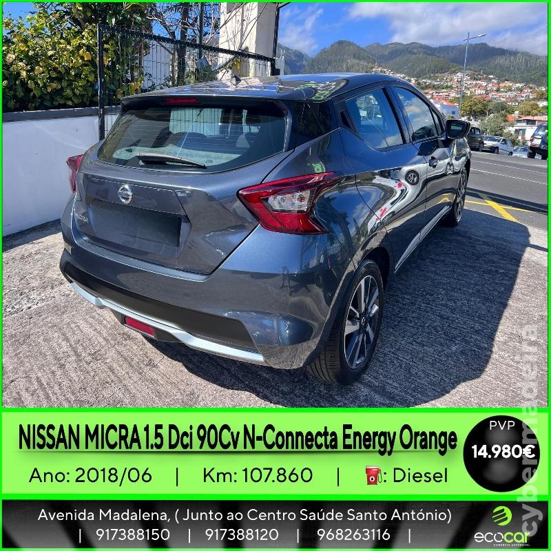 NISSAN MICRA 1.5 DCI 90 CV N-CONNECTA ENERGY ORANGE Gasóleo