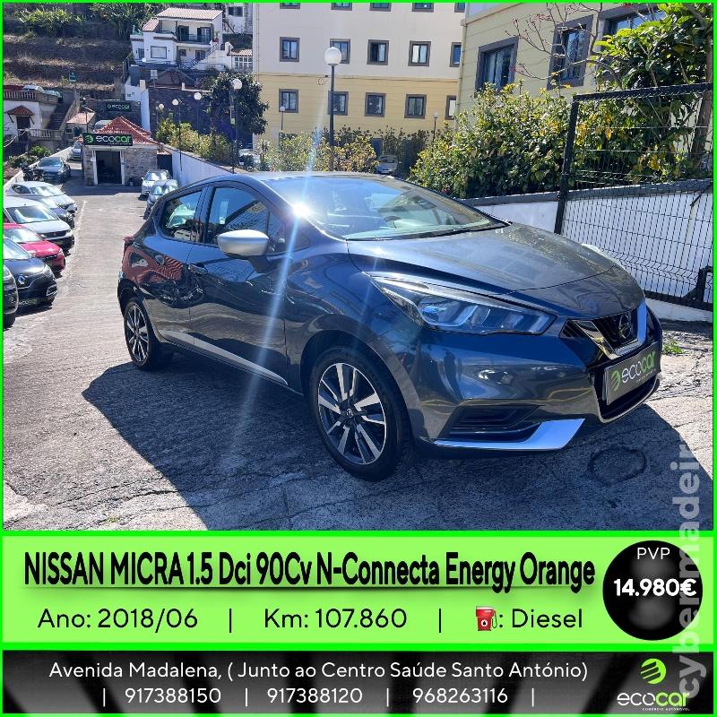 NISSAN MICRA 1.5 DCI 90 CV N-CONNECTA ENERGY ORANGE Gasóleo