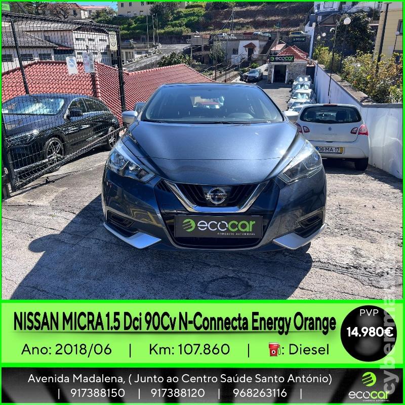 NISSAN MICRA 1.5 DCI 90 CV N-CONNECTA ENERGY ORANGE Gasóleo