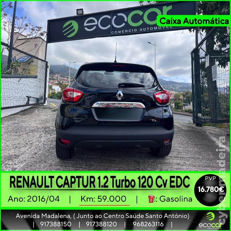 RENAULT CAPTUR 1.2 Turbo 120 cv - CAIXA AUTOMÁTICA Gasolina