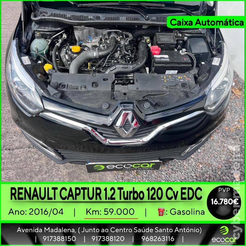 RENAULT CAPTUR 1.2 Turbo 120 cv - CAIXA AUTOMÁTICA Gasolina