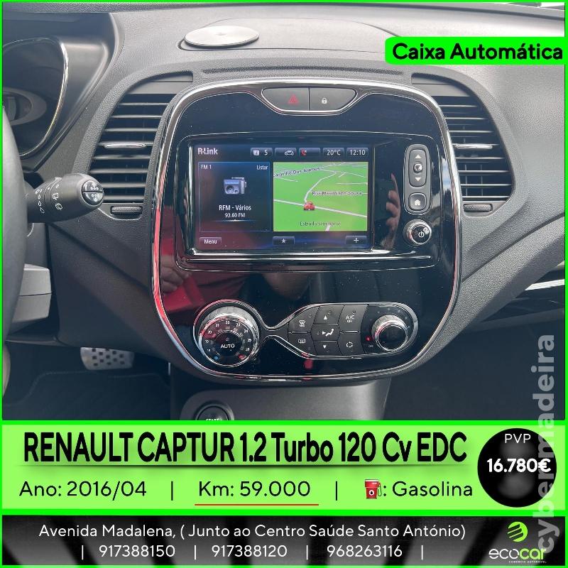 RENAULT CAPTUR 1.2 Turbo 120 cv - CAIXA AUTOMÁTICA Gasolina