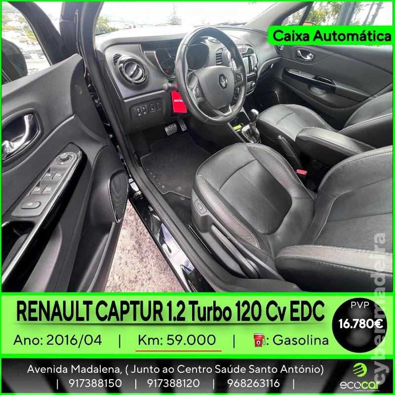 RENAULT CAPTUR 1.2 Turbo 120 cv - CAIXA AUTOMÁTICA Gasolina