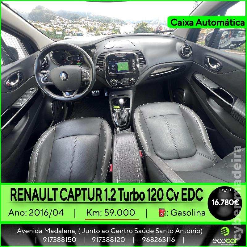 RENAULT CAPTUR 1.2 Turbo 120 cv - CAIXA AUTOMÁTICA Gasolina