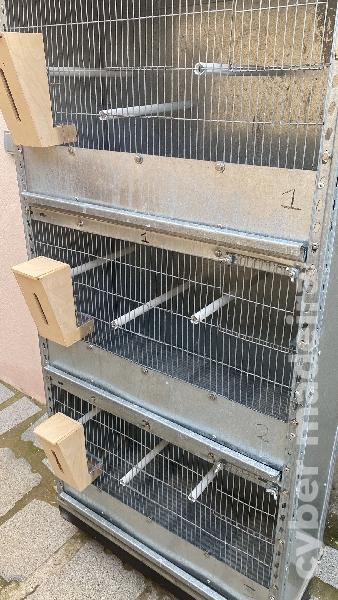 Gaiola galvanizada com 3 divisões