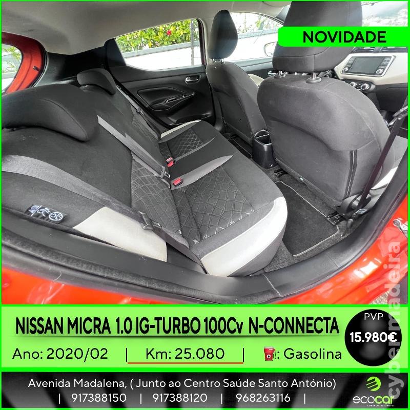 NISSAN MICRA 1.0 IG-Turbo 100 cv N-Connecta Gasolina