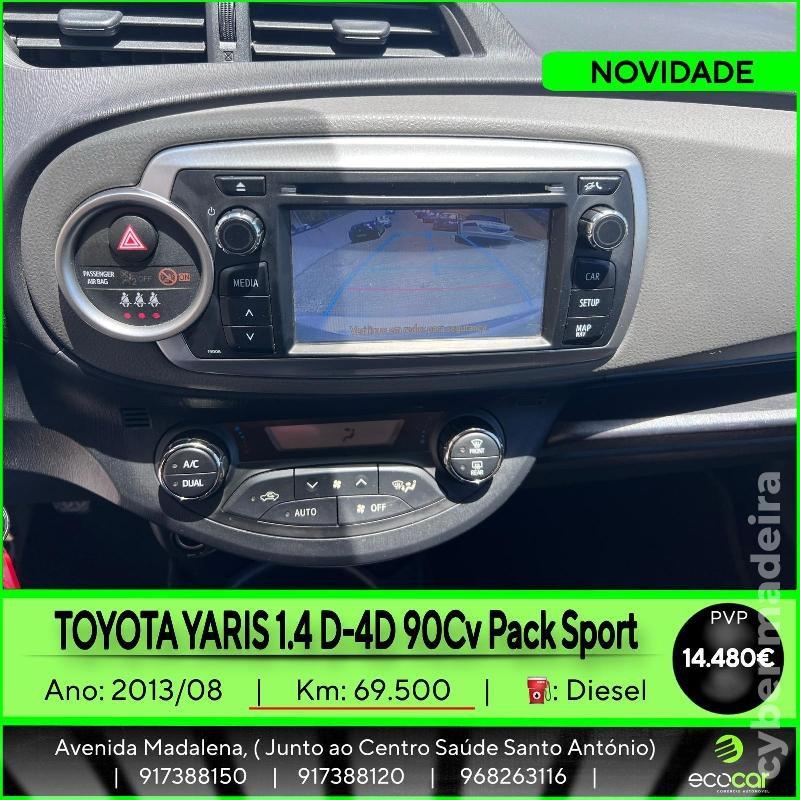 TOYOTA YARIS 1.4 D-4D 90 cv Pack Sport Gasóleo