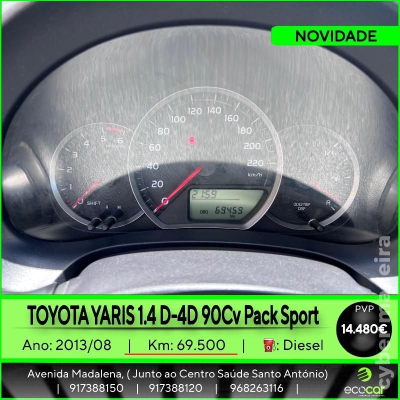 TOYOTA YARIS 1.4 D-4D 90 cv Pack Sport Gasóleo