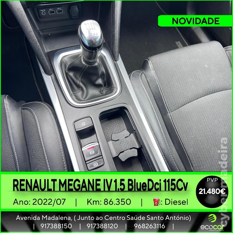 RENAULT MEGANE 1.5 BlueDCI 115 cv Gasóleo