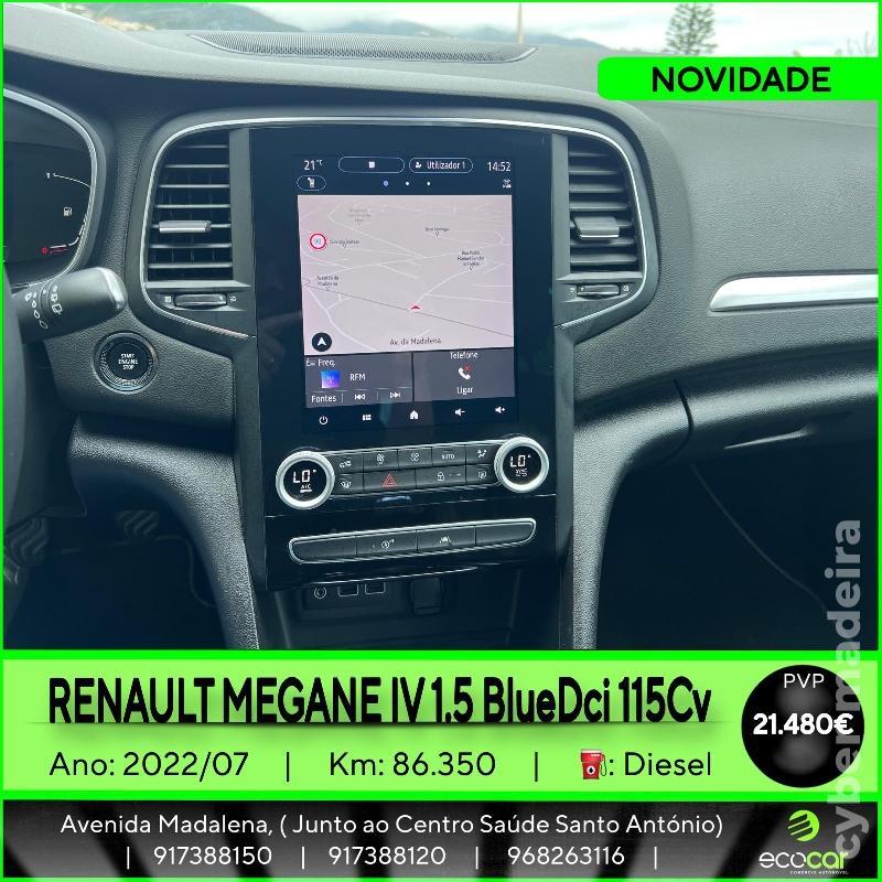 RENAULT MEGANE 1.5 BlueDCI 115 cv Gasóleo