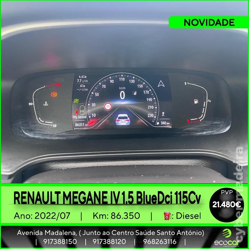 RENAULT MEGANE 1.5 BlueDCI 115 cv Gasóleo
