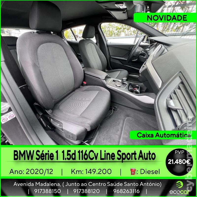 BMW Serie 1 1.5 D 116 cv -CAIXA AUTOMÁTICA Gasóleo
