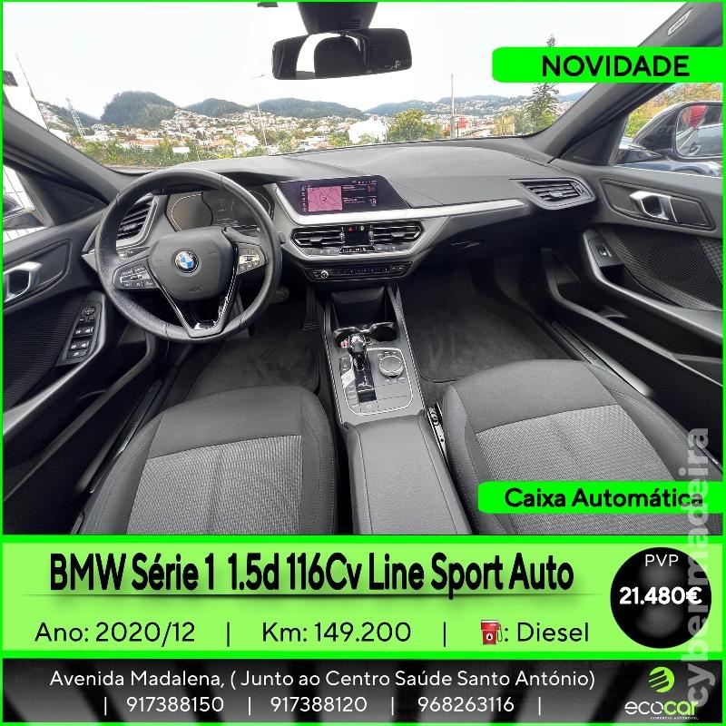 BMW Serie 1 1.5 D 116 cv -CAIXA AUTOMÁTICA Gasóleo