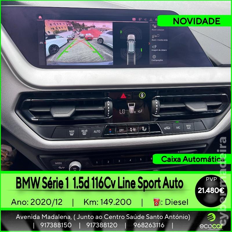 BMW Serie 1 1.5 D 116 cv -CAIXA AUTOMÁTICA Gasóleo