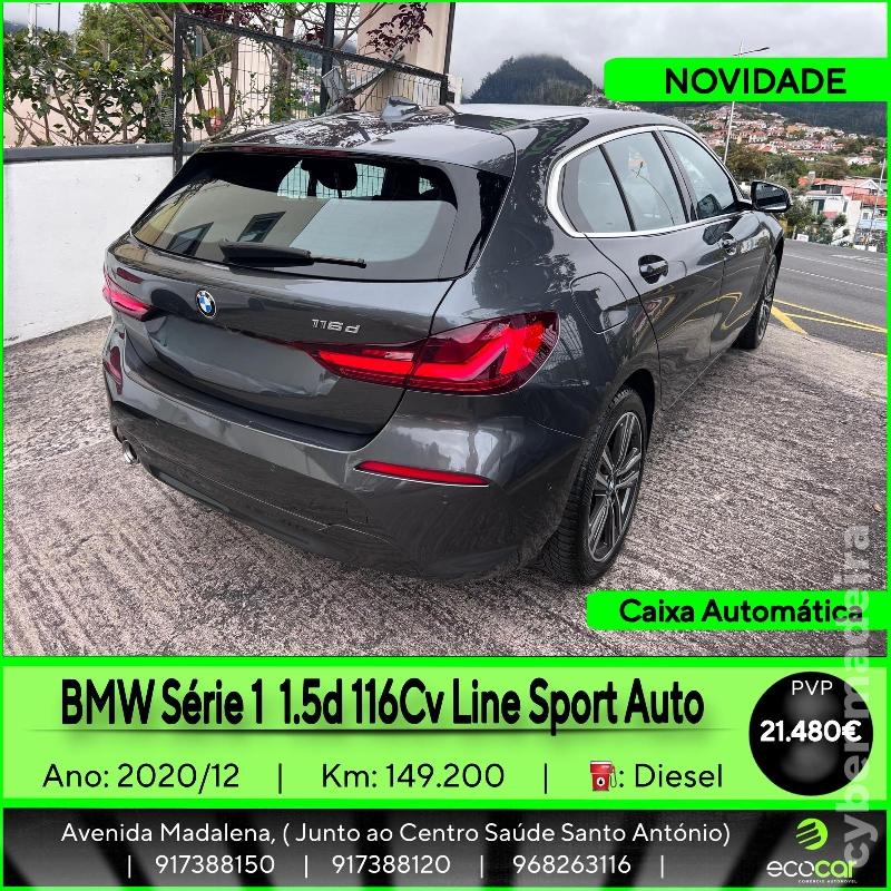 BMW Serie 1 1.5 D 116 cv -CAIXA AUTOMÁTICA Gasóleo