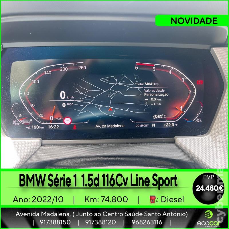 BMW Serie 1 1.5 d 116 CV Line Sport Gasóleo