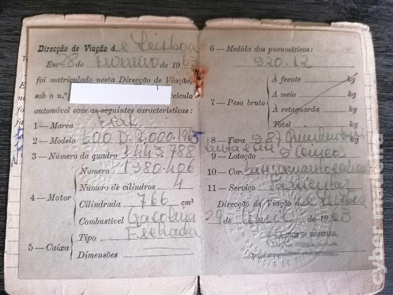 Livretes de carros clássicos para coleção