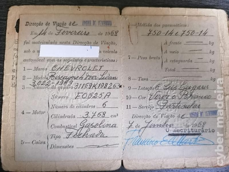 Livretes de carros clássicos para coleção