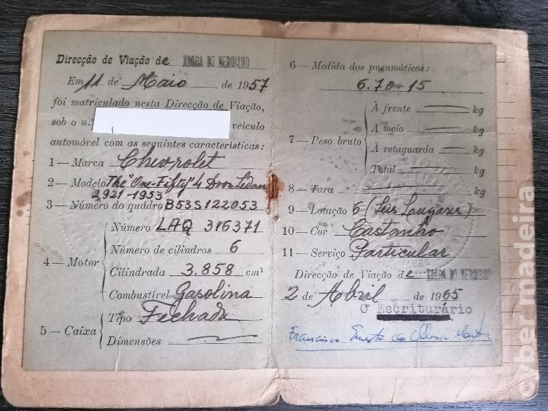 Livretes de carros clássicos para coleção