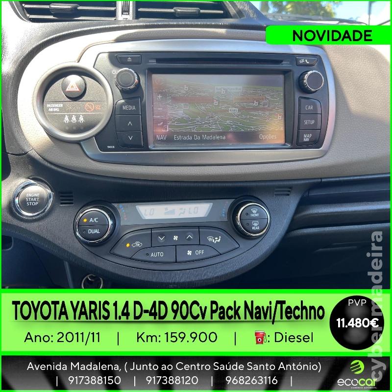 TOYOTA YARIS 1.4 D-4D 90 cv Pack Navi/Techno Gasóleo