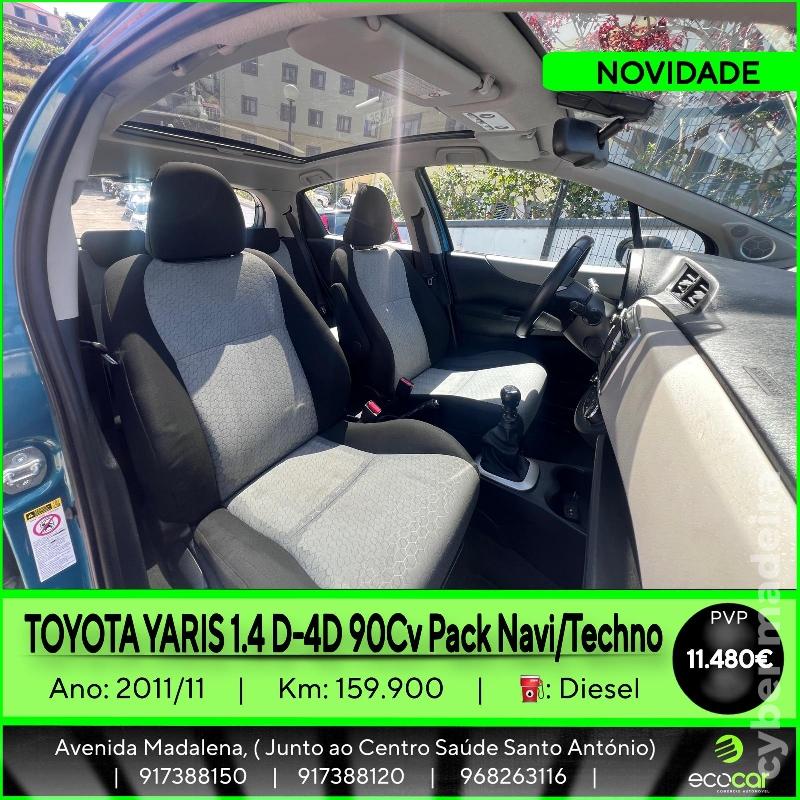 TOYOTA YARIS 1.4 D-4D 90 cv Pack Navi/Techno Gasóleo
