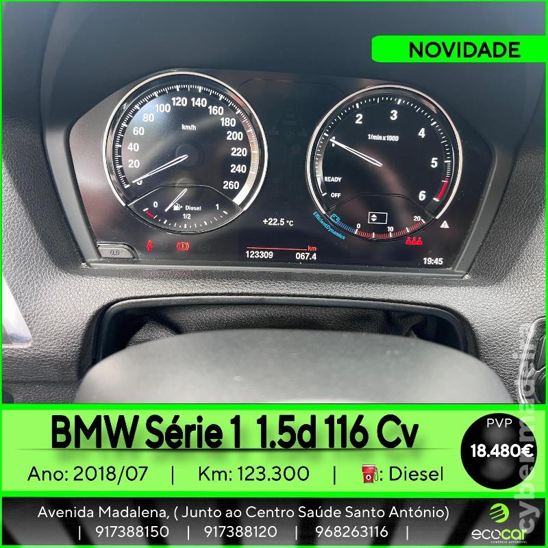 BMW Serie 1 1.5 D 116 cv Gasóleo