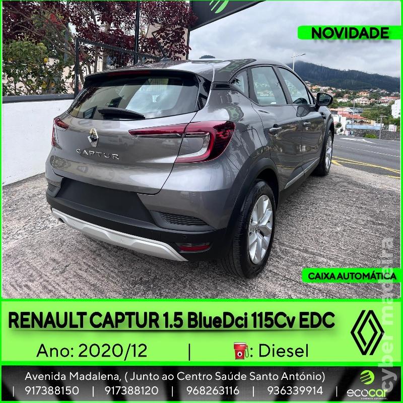 RENAULT CAPTUR 1.5 BlueDCI 115 cv - CAIXA AUTOMÁTICA Gasóleo